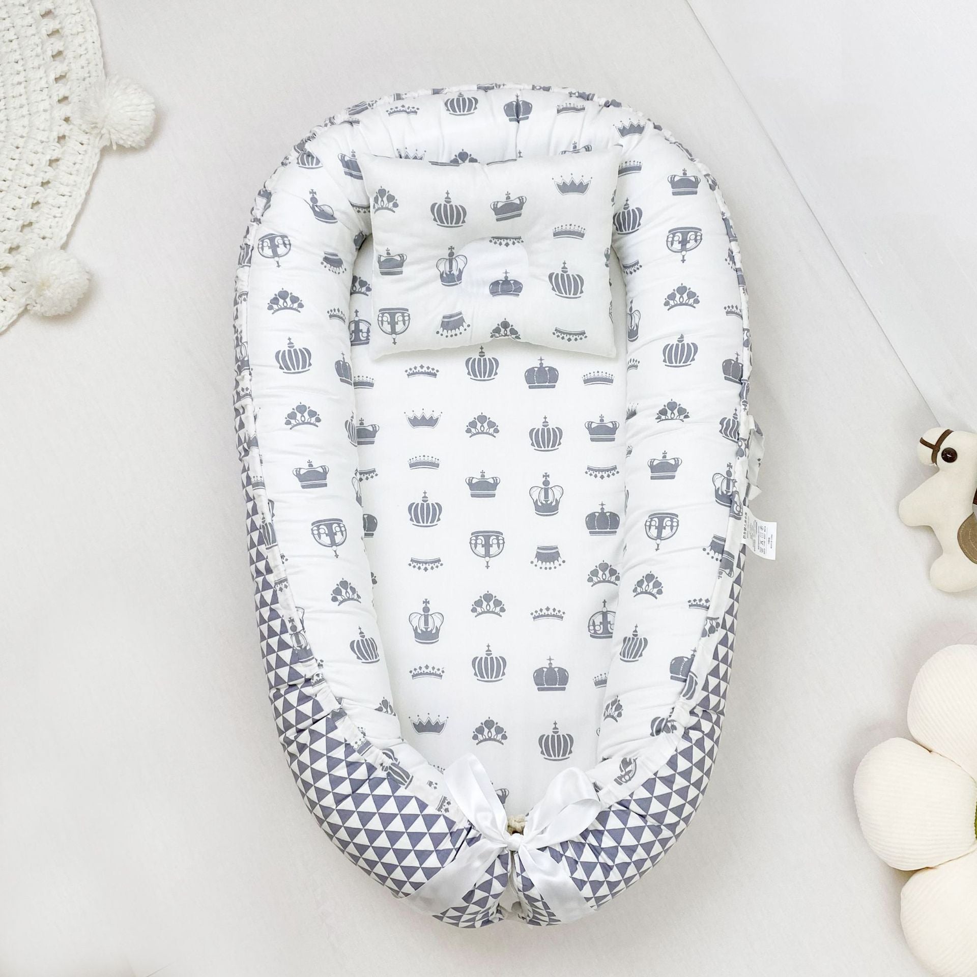 Pure Cotton Baby Nest Bed Portable Newborn Baby Bed In Bed Bb