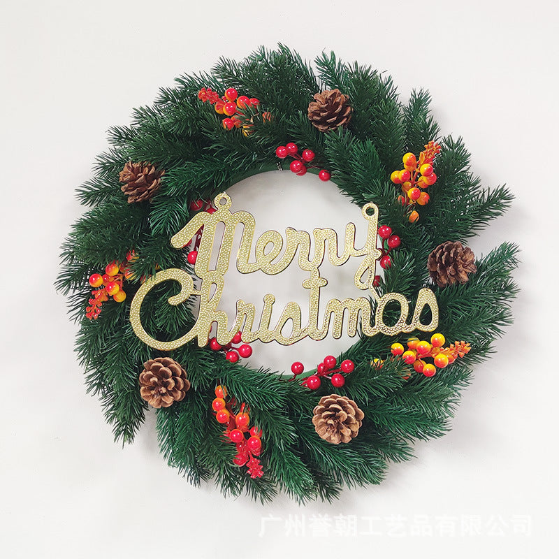 Christmas Window Decoration With Lights Garland