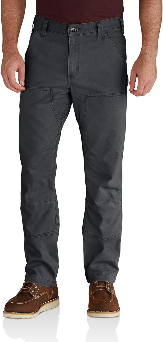Carhartt Men's Relaxed Straight Rugged Flex Double-Front Denim Dungaree | LuxyPrime