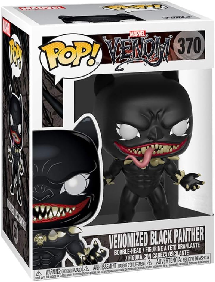 Funko Pop Marvel: Venom - Venomized Black Panther Collectible Figure, Multicolor