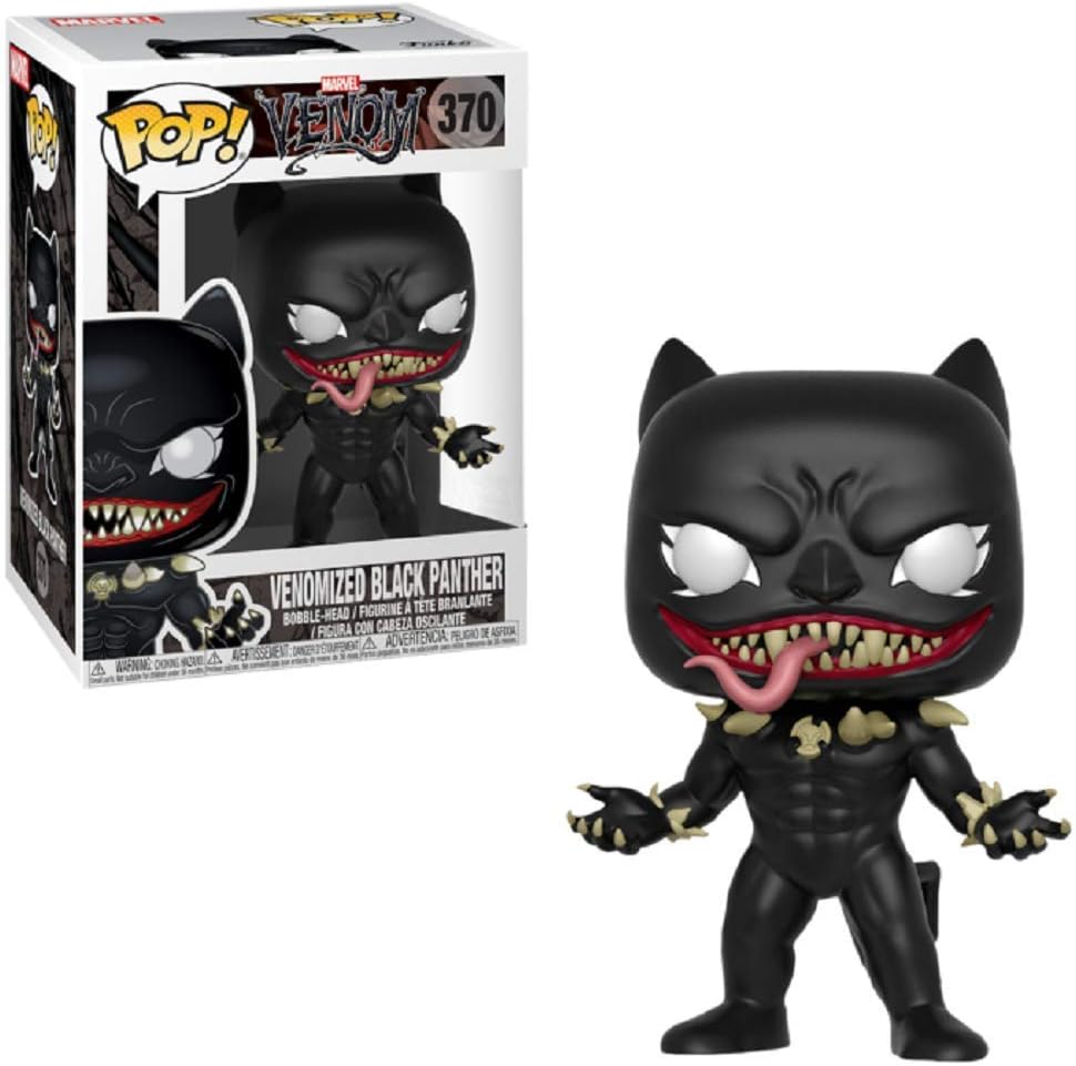 Funko Pop Marvel: Venom - Venomized Black Panther Collectible Figure, Multicolor