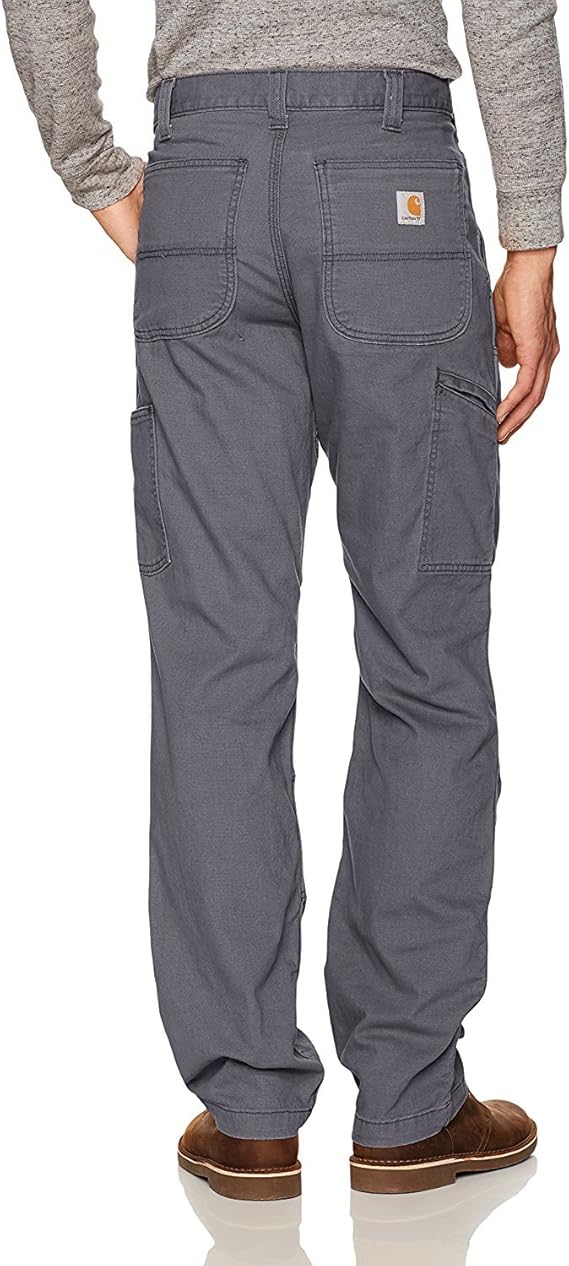 Carhartt Men's Relaxed Straight Rugged Flex Double-Front Denim Dungaree | LuxyPrime