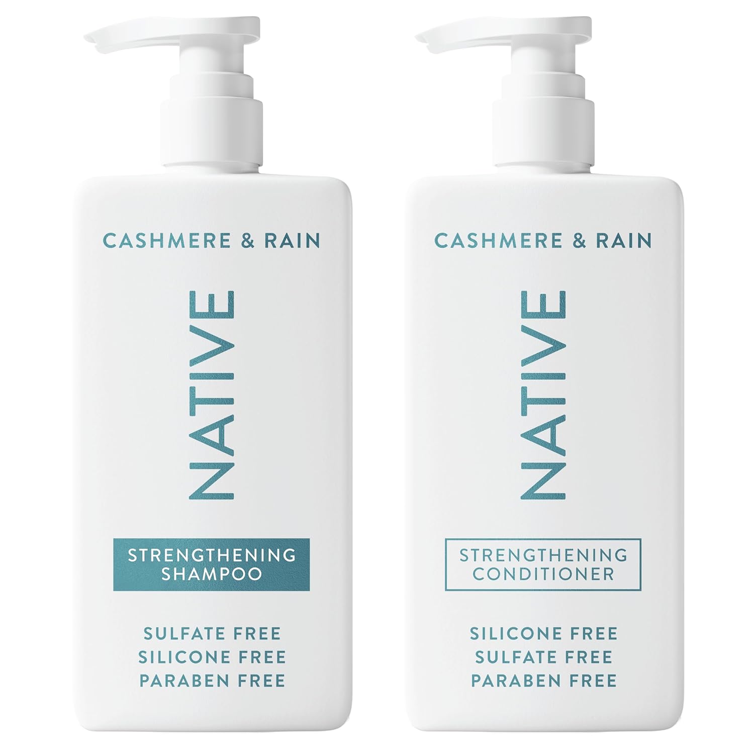 Native Cashmere & Rain Shampoo and Conditioner Contain Naturally Derived Ingredients | All Hair Types, Color & Treated, Fine to Dry Damaged, Sulfate & Dye Free - 2-Pack || LuxyPrime.com