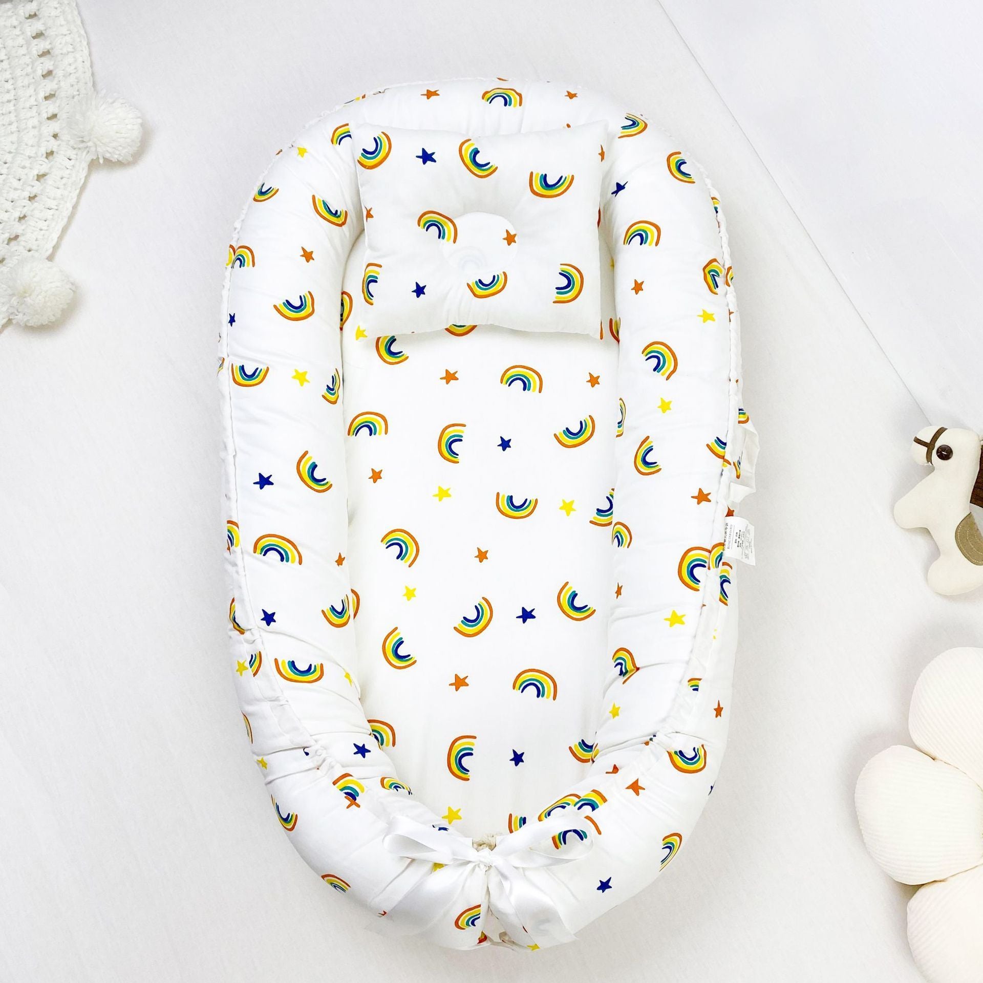 Pure Cotton Baby Nest Bed Portable Newborn Baby Bed In Bed Bb